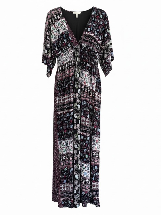Anthro Attart State Patchwork Maxi Dress Boho Summer Chic M - Picture 3 of 9